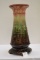 Unmarked 20x8 Cames Jewell (?) Colored Glaze Jardinere Pedestal