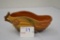 Roseville-Pincone Gravy Boat Marked 3