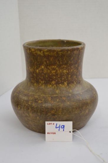Brown/Tan Mottled Pot- Unmarked 7"