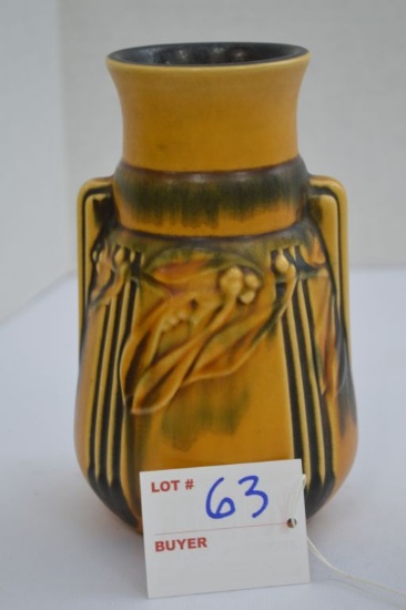 Roseville- Laurel Vase 6 1/4 Marked w/ 667 & X