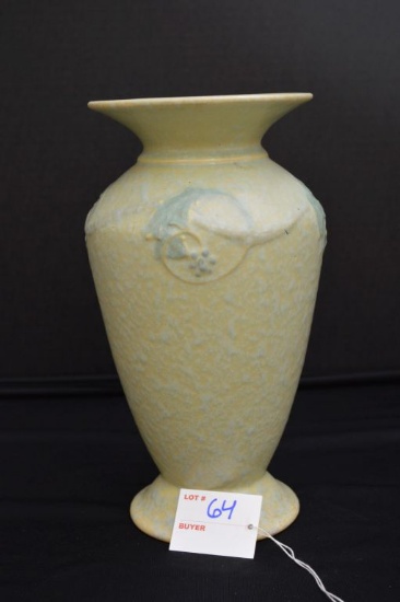 Vase Mottled Glaze 10" Unmarked
