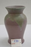 Munchi Matte Green Over Lilac 7 1/2in Vase