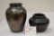 Pair of Blackville C-B M, Black Gloss Finish w/ Crackling Vase, Oct. 5, 194