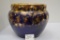 Warwick Jardiniere Cobalt Blue w/ Sponged Gold Paint, Semi-Porcelain FGGO w