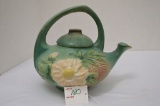 Roseville USA Peony Pattern Tea Pot w/ Lid, #3, 10 x 8 in.