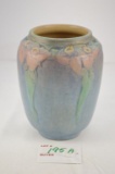 Beautiful Newcomb Vase w/ Band of Flowers around Rim, 5 1/2
