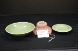 Rookwood-XL Small Dish 3 3/4 in.; Rookwood-XL Small Bowl #6512D, 5 in.; Roo