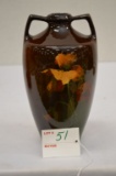 Weller Louelsa Poppy Flower Vase, One Handle, #4 X225 1 , 7 in. - Has Crack