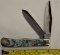 1997 Bulldog Handmade Hammer Forged Solingen Germany Double Blade, Abalone