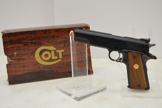 Colt Gold Cup Natinal Match MKIV Series 70, 45 A.C.P, 5 in. Barrel, Blue Ad