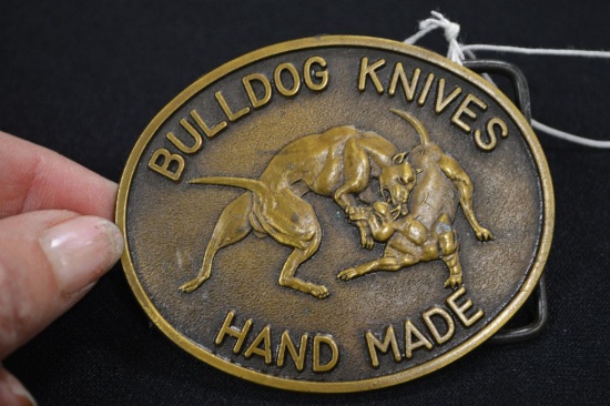 Bull Dog Knives Hand Made Belt Buckle