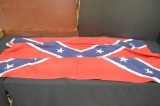 Confederate Flag, 3'x5', 2 Eyelets, Sherritt Flag Co. Richmond, VA  (some staining)