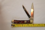 1995 Bulldog Brand, Hammer Forged, Solingen Germany, Double Blade, Pink/Pur