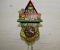 German Made Snow White and 7 Dwarfs Clock, Has Weight, 10 1/2