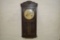 Trademark S Wall Clock, Beveled Glass Doors on Bottom, Pendulum and Key, Ti