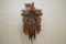 German Made Cuckoo Clock w/ 3 Birds and Leaves Decoration, Has Pendulum, 11