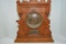 Oak Front Mantel Clock, Key Wind, Tin Face, Have Key and Pendulum, Missing