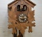 German Made Cuckoo Clock, Single Bird and Leaves Decorations, Carousel Top