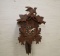 Cuckoo Clock w/ 2 Weights and Pendulum, 3 Birds and Leaves - 1 Extra Leaf,