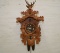 W. German Made Cuckoo Clock w/ Modified Deer and 2 Rifle Peak Adornments, R