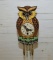 German Made Owl Wall Clock w/ Moving Eyes, Missing Pendulum 5