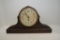 Narrow 8 Day Mantel Clock by Ingraham Co. Tin Face Wind on Back Side