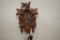 West German Cuckoo Clock, 3 Birds w/ Leaves as Adornments, 2 Weights and Pe