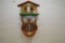 German Made Cuckoo Clock w/ Carousel Dancers and Thermometer, 11 x 6 1/2
