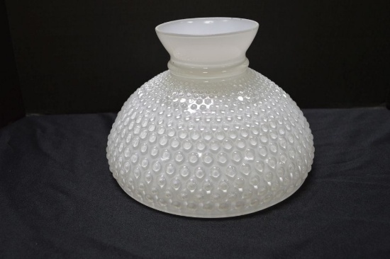 Hobnail and Clear Shade White