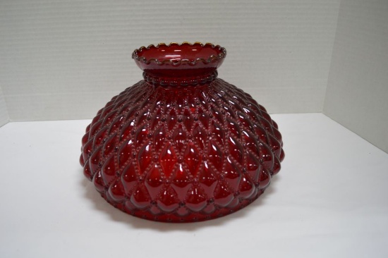 Red Diamond Quilt Pattern Shade