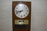 Seiko Wall Clock w/ Date and Day Battery Operated, 16 1/2 x 10