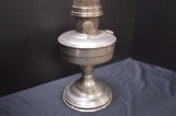 Metal Base Aladdin Model 12 Oil Lamp w/ Chimney
