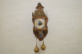 Warmink Zoawse Franz Hermle Wall Clock, Dutch Clock