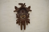 Welby D Cuckoo Clock, 2 Weights, Needs Pendulum, 17 x 12 1/2