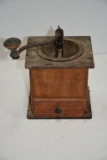 Vintage Coffee Grinder, Dove Tailing - Crack on Top