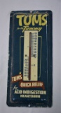 Vintage Tums Metal Thermometer, Made in USA, 9 x 4