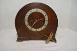 DuPontic English Made Round Top Mantel Clock, Made Specially for the Dubros