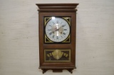 Regulator Wall Clock, Centurion Face, 35 Day Clock, Key Wind, 26 x 13