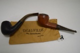 Deauville Leather Covered Briar Pipe and Leather Covered Briar Pipe