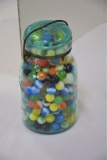 Vintage Marbles, Assorted Sizes in Jar