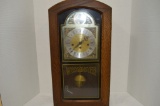 Westminster Case Clock by Linden, Has Pendulum, 23 x 12 3/16