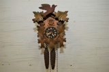 Cuckoo Clock Multi Color, 2 Weights, Needs Pendulum, 8 1/2 x 5 1/2
