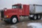 1995 Frightliner Truck, Showing 1,368,624 Miles, Red, Sleeper, Front Rubber