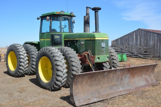 1976 John Deere 8430 4 Wheel Drive, Has 50 Series Motor, Tach Shows 861 Hou