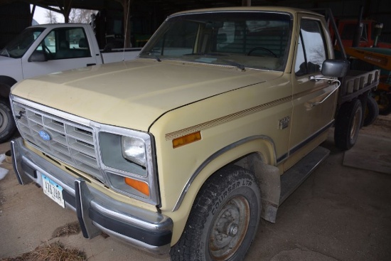 1983 Ford ¾ Ton Pickup, Regular Cab, Cream In Color, 6.9L IH Diesel Engine,