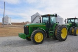 1995 John Deere 8400 MFWD Tractor, 7926 hrs, New Interior, 16 spd Power shi