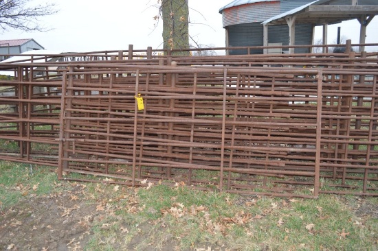 Apprx. 240 ft of Steel Continuous Fencing w/ 1 - 10' Gate, some Ground Post