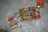 Assortment of bronze shut off valves