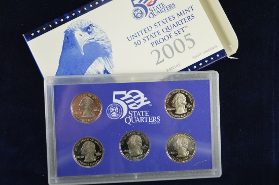 2005 United States 50 State Quarters Proof Set, All original packaging