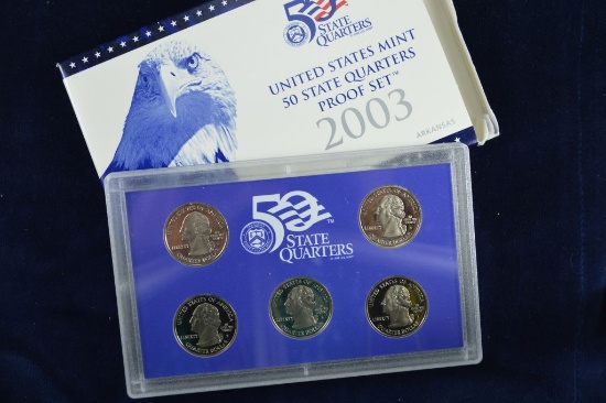2003 United States 50 State Quarters Proof Set, All original packaging